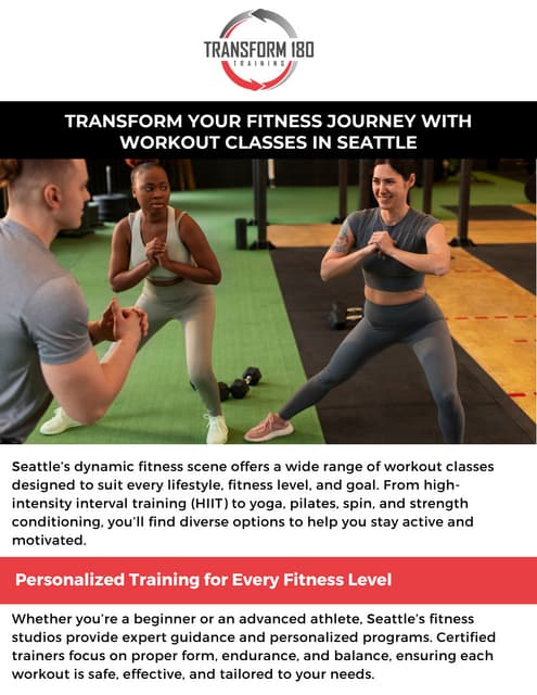 Transform Your Fitness Journey with Workout Classes in Seattle | PDF