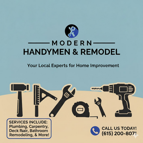 Top 10 Common Home Repairs Nashville Homeowners Often Need a Handyman For